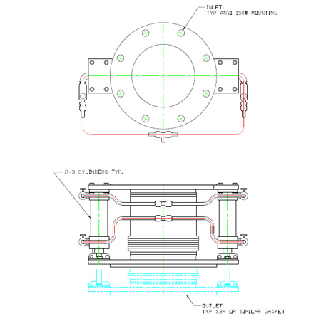 Double Dump Airlock drawing