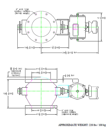 Double Dump Airlock drawing