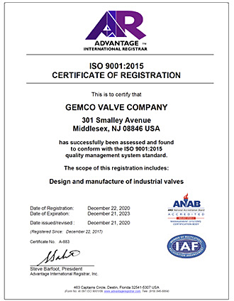 iso 2001:2015 certificate